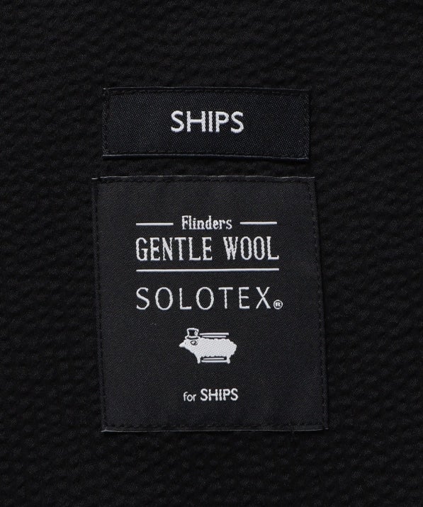 SHIPS: セットアップ GENTLE WOOL シアサッカー 2ボタン ジャケット