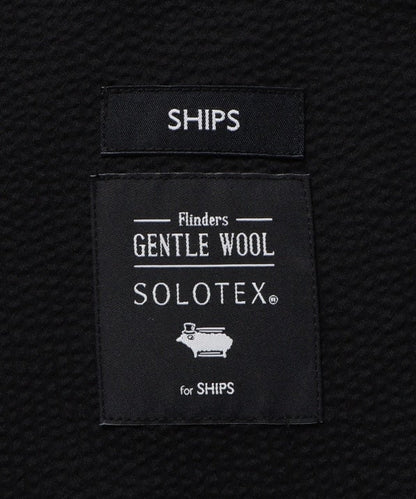 SHIPS: セットアップ GENTLE WOOL シアサッカー 2ボタン ジャケット
