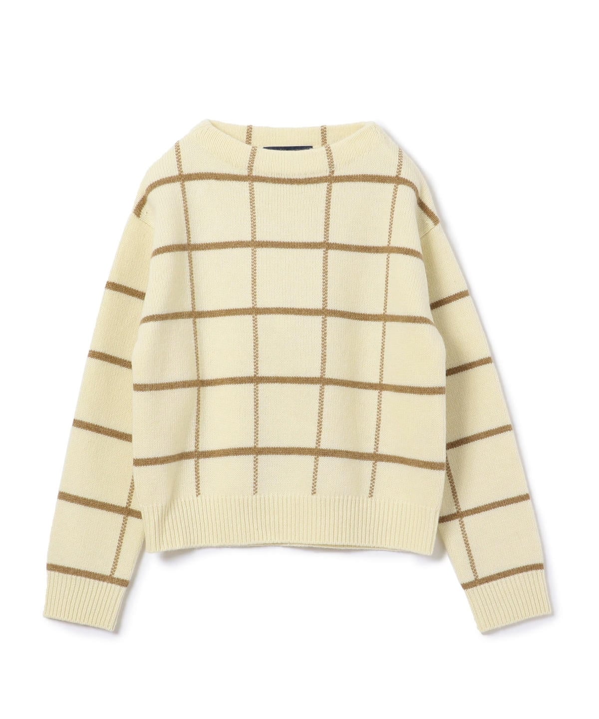 SHIPS:チェックハイネックプルオーバー