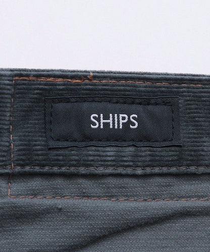 SHIPS: KAKEGAWA コーデュロイ 5ポケット スリム パンツ