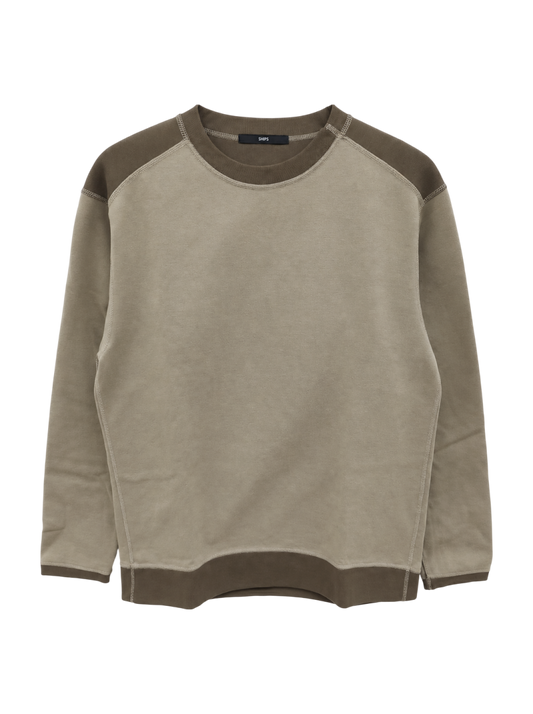 SHIPS: japan quality ダンボール 切り替え ロングスリーブ Tシャツ(ロンT)