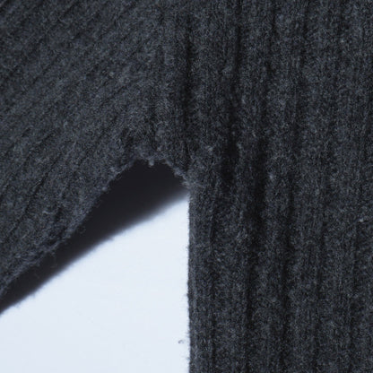 ウールリブロングワンピース