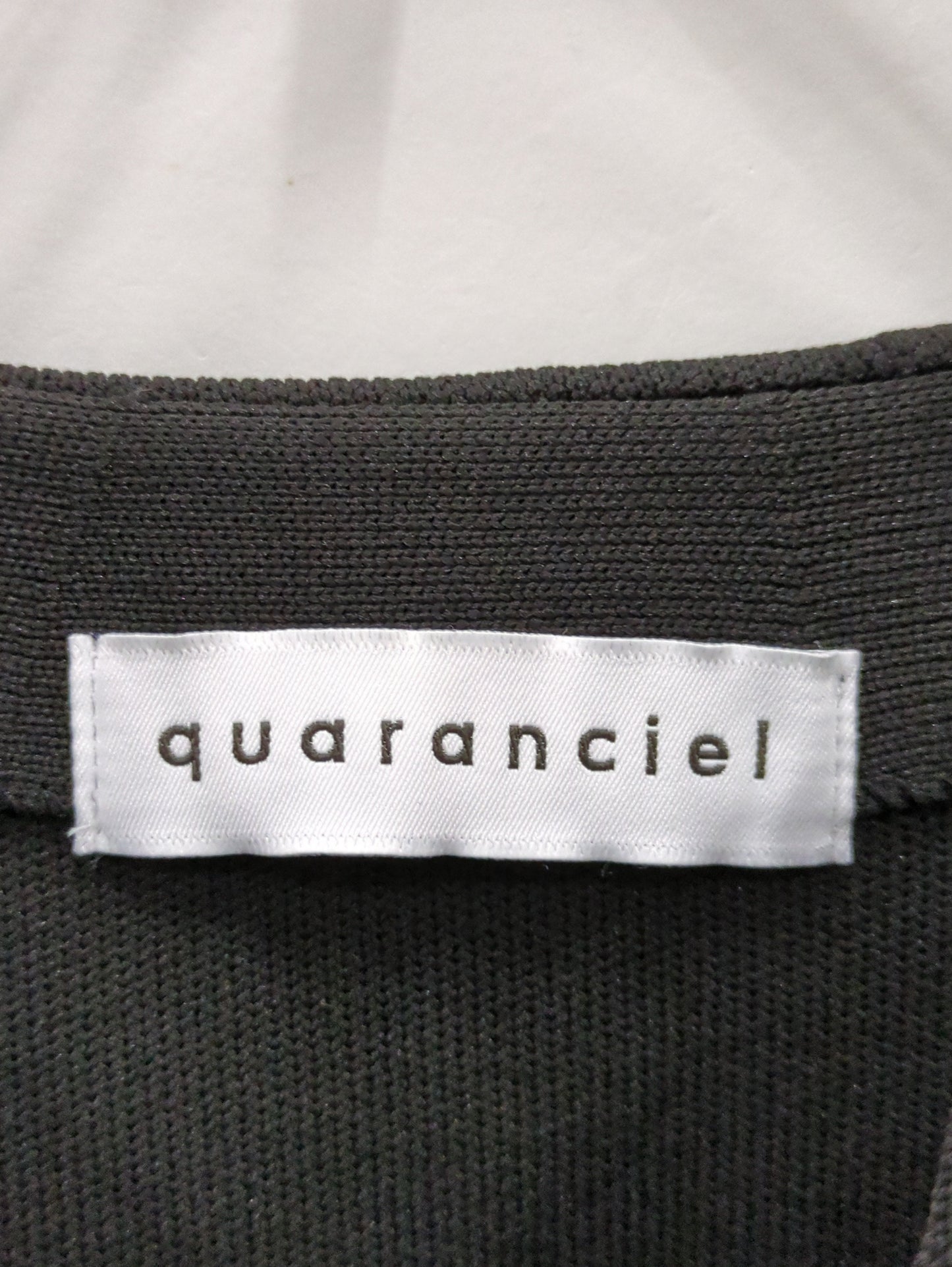 quaranciel:〈手洗い可能〉ノーカラー ポケット ニット ジャケット（セットアップ対応）