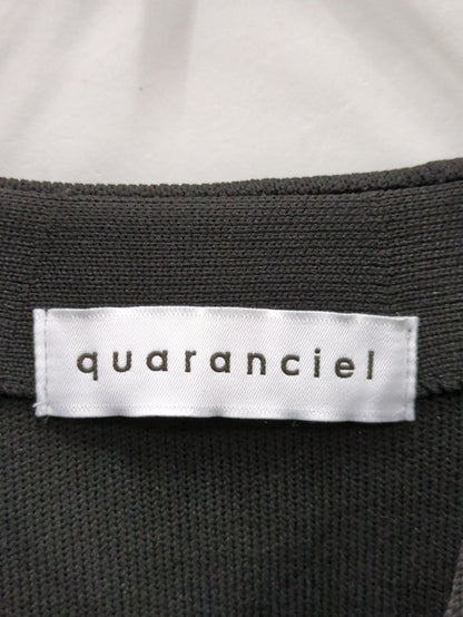 quaranciel:〈手洗い可能〉ノーカラー ポケット ニット ジャケット（セットアップ対応）