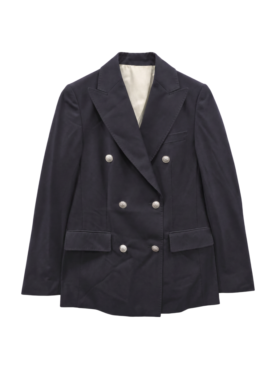 PrimaryNavyLabel:ウールコットンダブルジャケットnavy