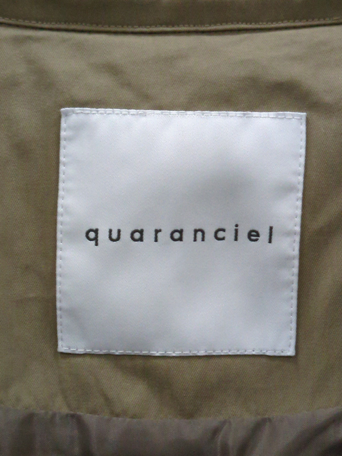 quaranciel: ポリエステル フェイク ファー ボア フーデッド コート