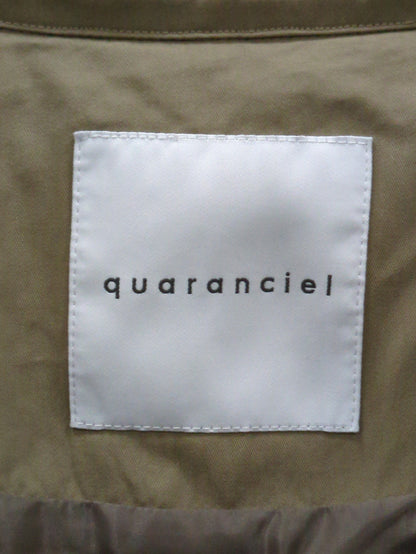 quaranciel: ポリエステル フェイク ファー ボア フーデッド コート