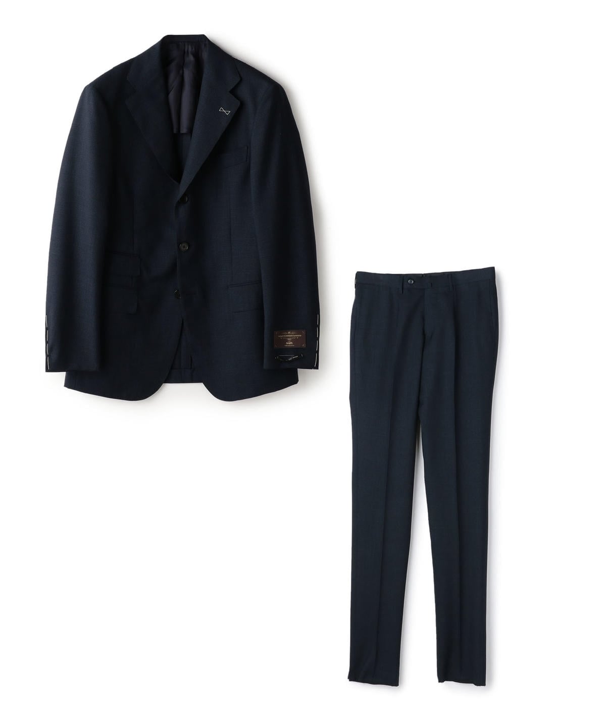 SD:【RING JACKET×CANONICO×SHIPS】ハウンドトゥース スーツ(ネイビー)