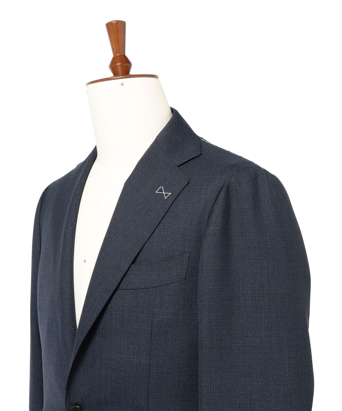 SD:【RING JACKET×CANONICO×SHIPS】ハウンドトゥース スーツ(ネイビー)