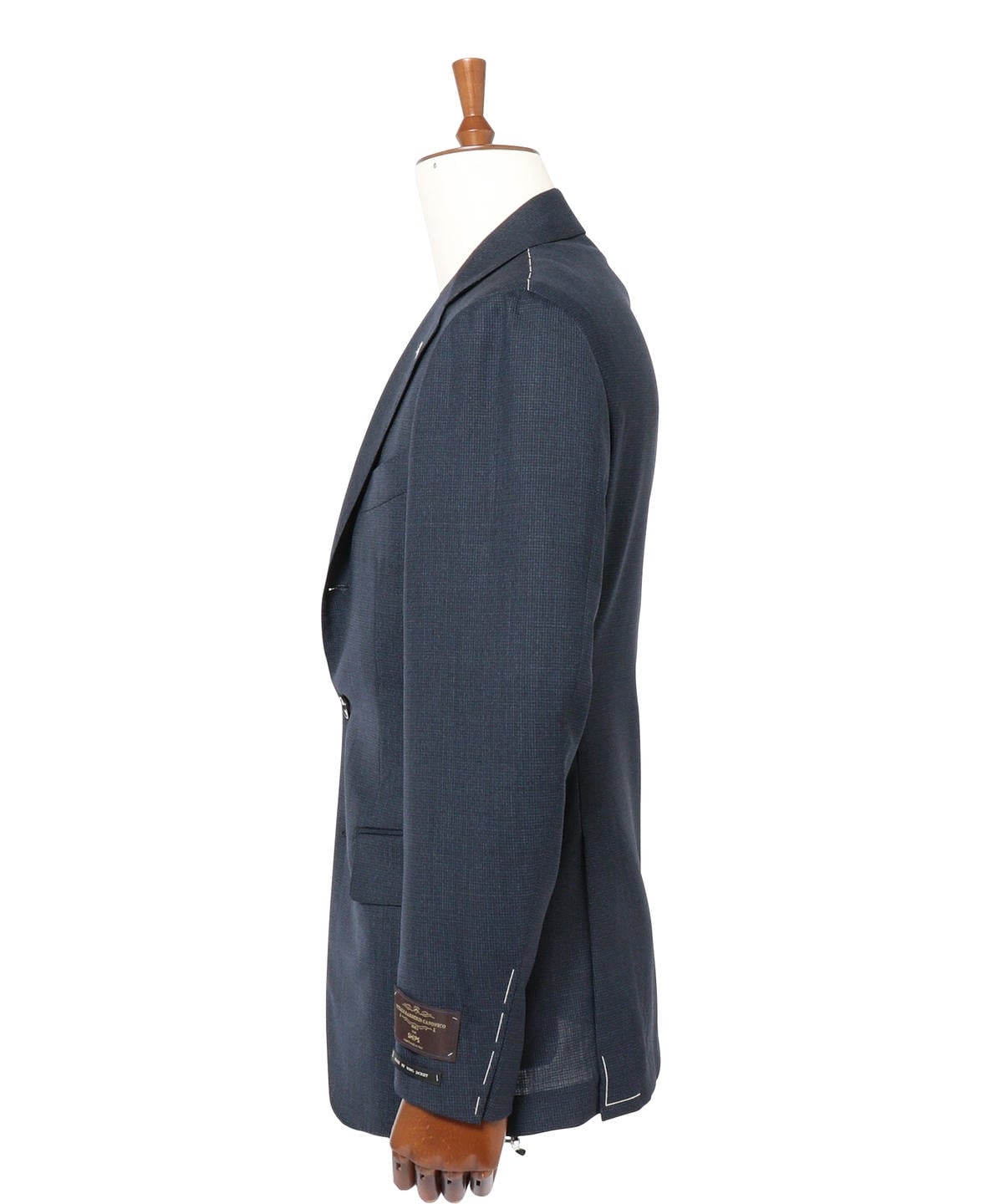 SD:【RING JACKET×CANONICO×SHIPS】ハウンドトゥース スーツ(ネイビー