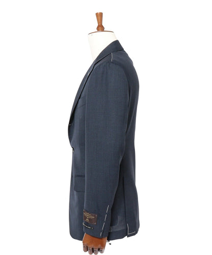 SD:【RING JACKET×CANONICO×SHIPS】ハウンドトゥース スーツ(ネイビー)