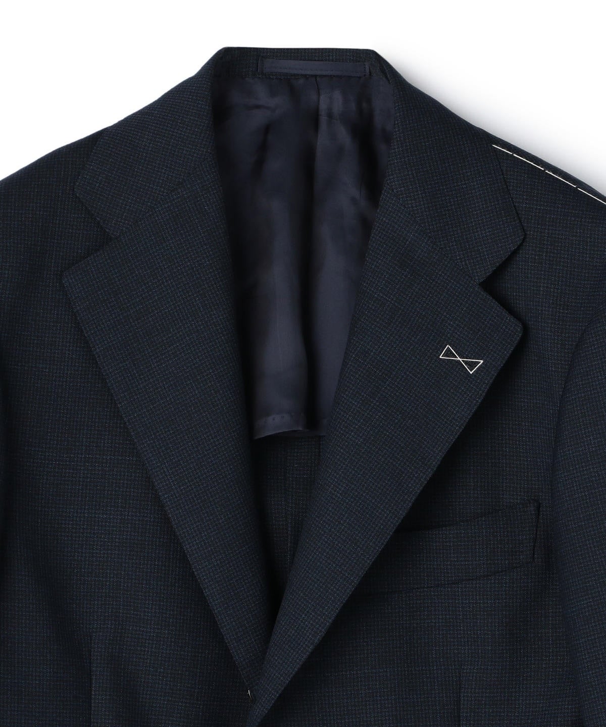 SD:【RING JACKET×CANONICO×SHIPS】ハウンドトゥース スーツ(ネイビー)