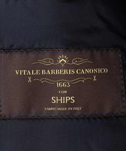 SD:【RING JACKET×CANONICO×SHIPS】ハウンドトゥース スーツ(ネイビー)