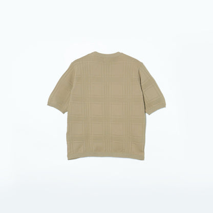 SHIPS: japan quality AMOSSA(R) リンクス チェック ニットTシャツ
