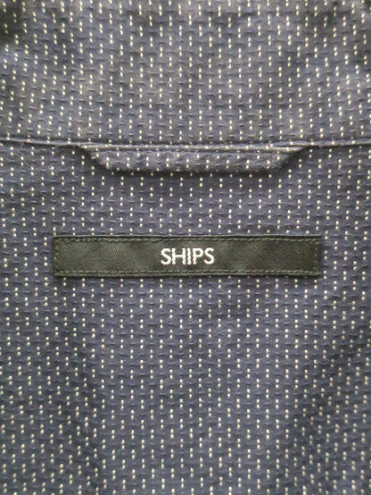 SHIPS: ドビー ドット セミワイドカラー シャツ