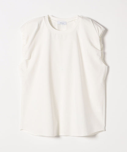 SHIPS any:〈洗濯機可能〉マーセライズ パフ ショルダー タンク TEE