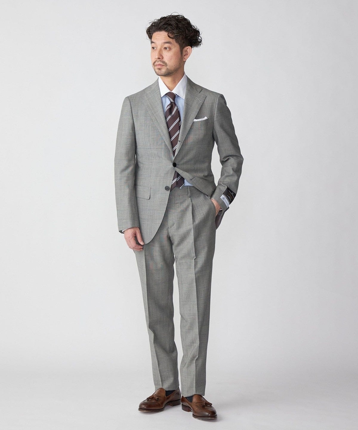 SHIPS: ラグジュアリー ラッシャーミルズ  ウール モヘア スーツ