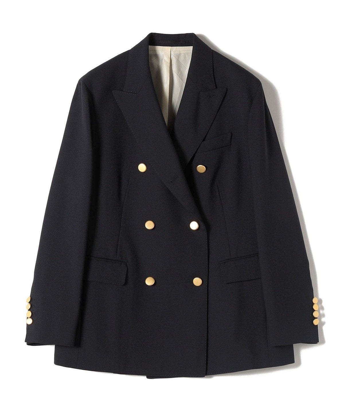 SHIPS Primary Navy Label:ダブル ブレスト ブレザー