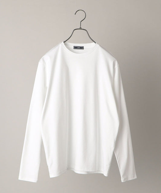 SHIPS: I Cotoni di Albini  クルーネック 無地 ロングスリーブ Tシャツ (ロンT)