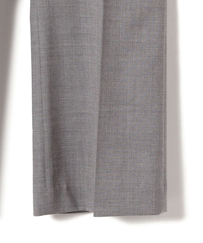 SHIPS Primary Navy Label:トロピカルウールストレートパンツ