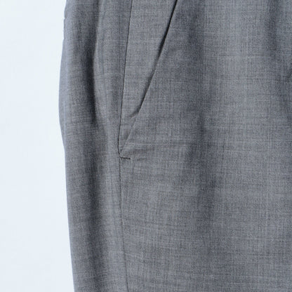 SHIPS Primary Navy Label:トロピカルウールストレートパンツ