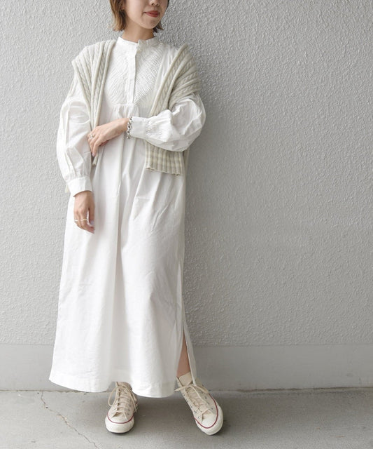 SHIPS any:オーバーダイ ピンタックワンピース