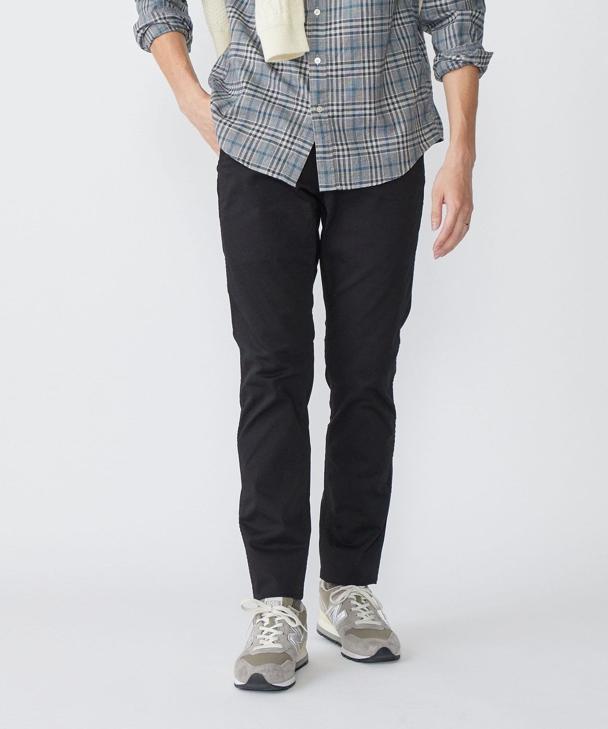 SHIPS:〈抗菌加工〉japan quality カラー テーパード スリム チノパンツ