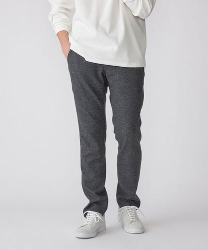 SHIPS: ウール/アンゴラ ツイード テーパード スリム チノパンツ