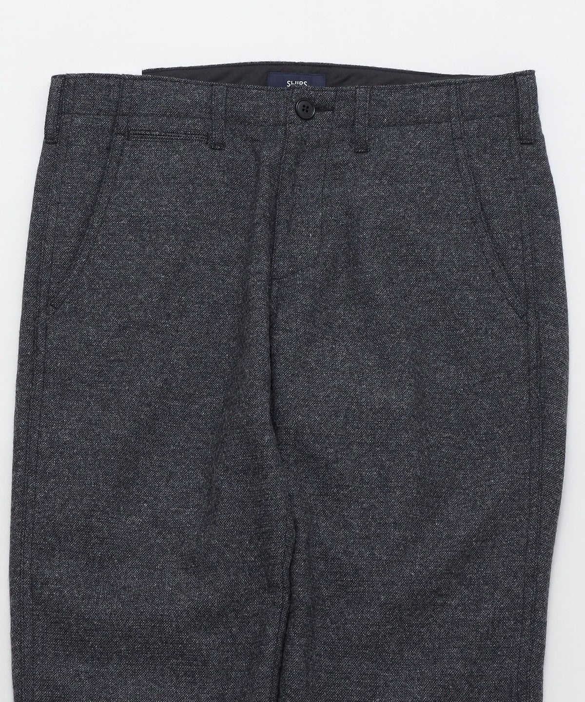 SHIPS: ウール/アンゴラ ツイード テーパード スリム チノパンツ