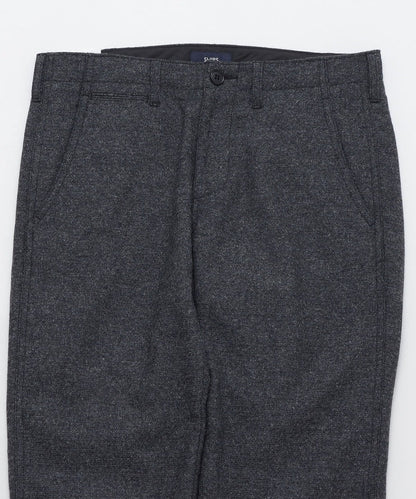 SHIPS: ウール/アンゴラ ツイード テーパード スリム チノパンツ