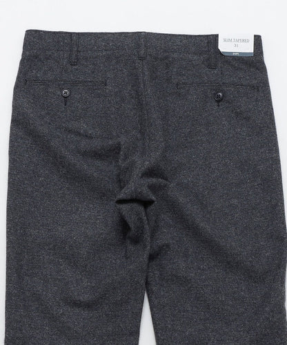 SHIPS: ウール/アンゴラ ツイード テーパード スリム チノパンツ