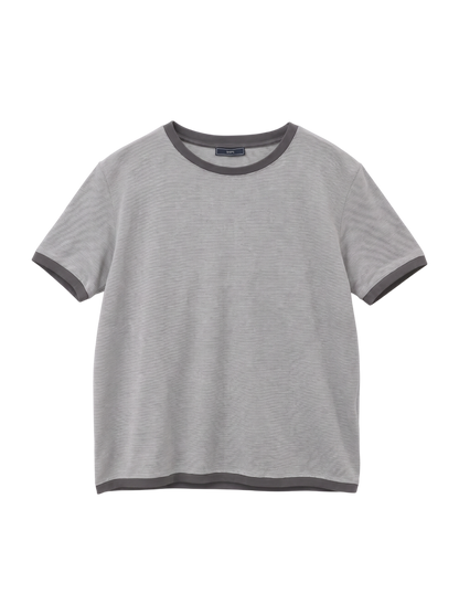 SHIPS: バーズアイ クルーネック Tシャツ