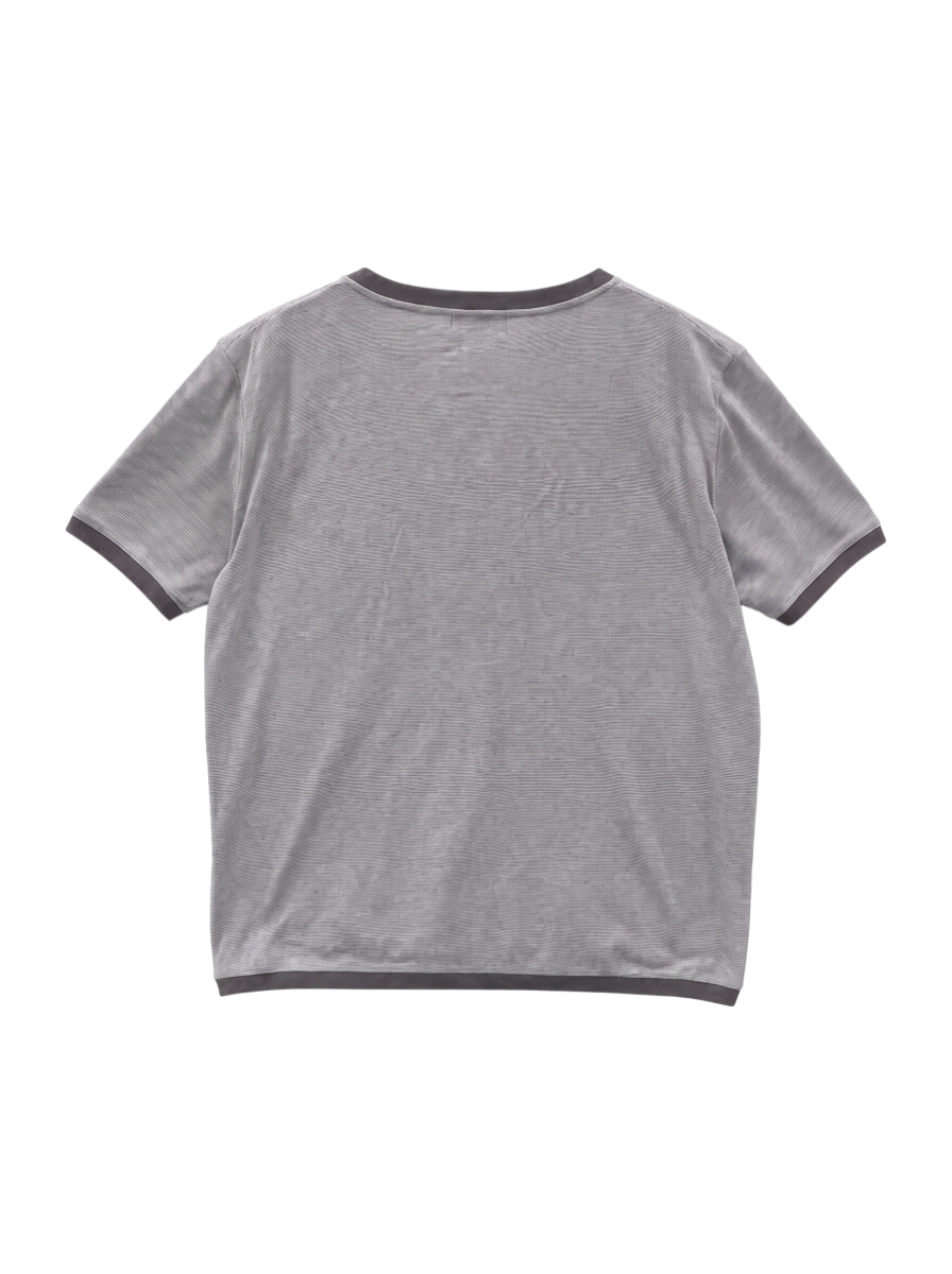 SHIPS: バーズアイ クルーネック Tシャツ