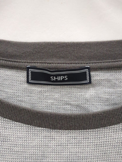 SHIPS: バーズアイ クルーネック Tシャツ