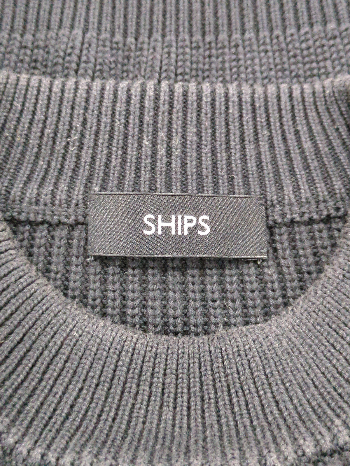 【WEB限定】SHIPS: 《洗えるニット》畦編み リラックスフィット モックネック プルオーバー