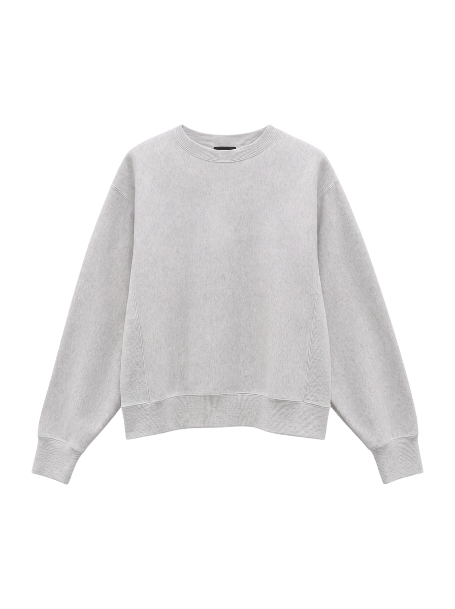 SHIPS Primary Navy Label:〈洗濯機可能〉裏毛 バイオ加工 カットソー