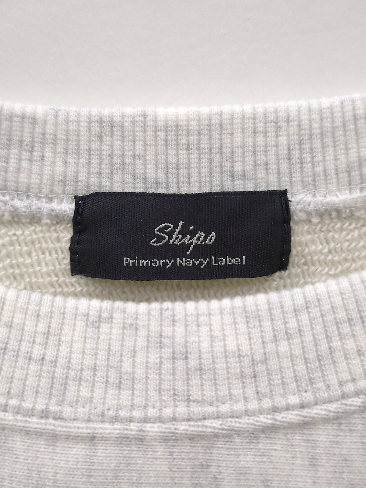 SHIPS Primary Navy Label:〈洗濯機可能〉裏毛 バイオ加工 カットソー