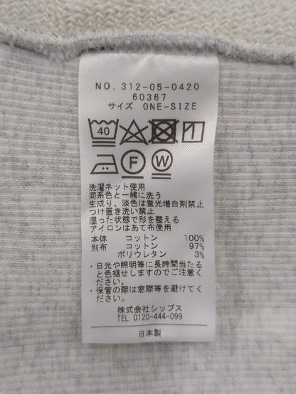 SHIPS Primary Navy Label:〈洗濯機可能〉裏毛 バイオ加工 カットソー