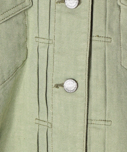 【SHIPS any別注】CIMARRON JEANS:〈ウォッシャブル〉ノーカラー デニム ジャケット