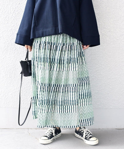 【SHIPS別注】MAISON No.8:〈手洗い可能〉ミリタリードッキングスカート