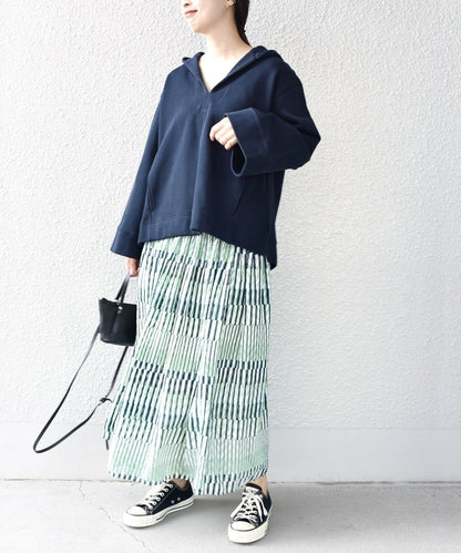 【SHIPS別注】MAISON No.8:〈手洗い可能〉ミリタリードッキングスカート