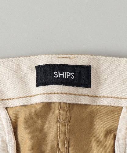 SHIPS:〈抗菌加工〉japan quality カラー テーパード スリム チノパンツ