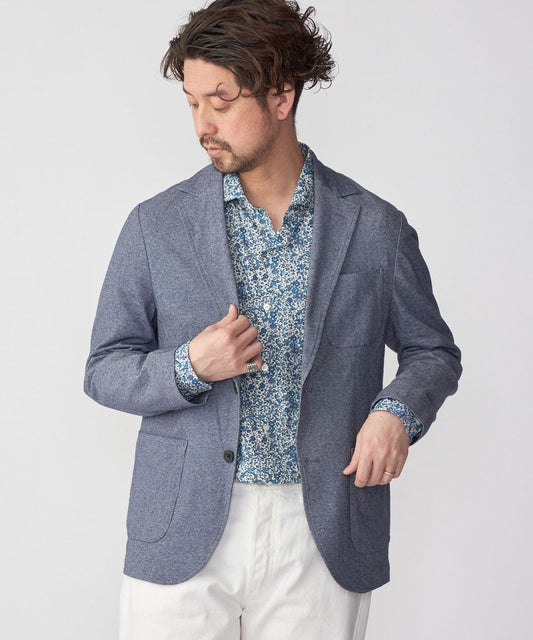 SHIPS:〈手洗い可能〉TEXBRID(R) バーズアイ ジャージー 2ボタン ジャケット