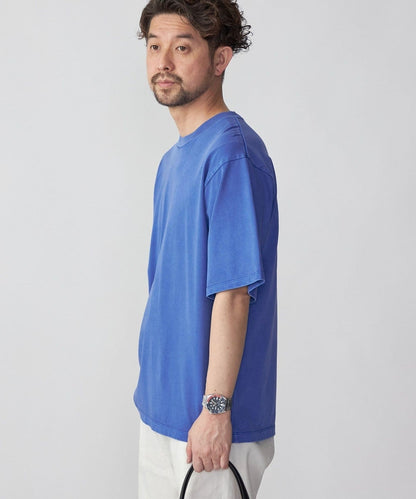 SHIPS: ピマコットン ガーメントダイ クルーネック Tシャツ