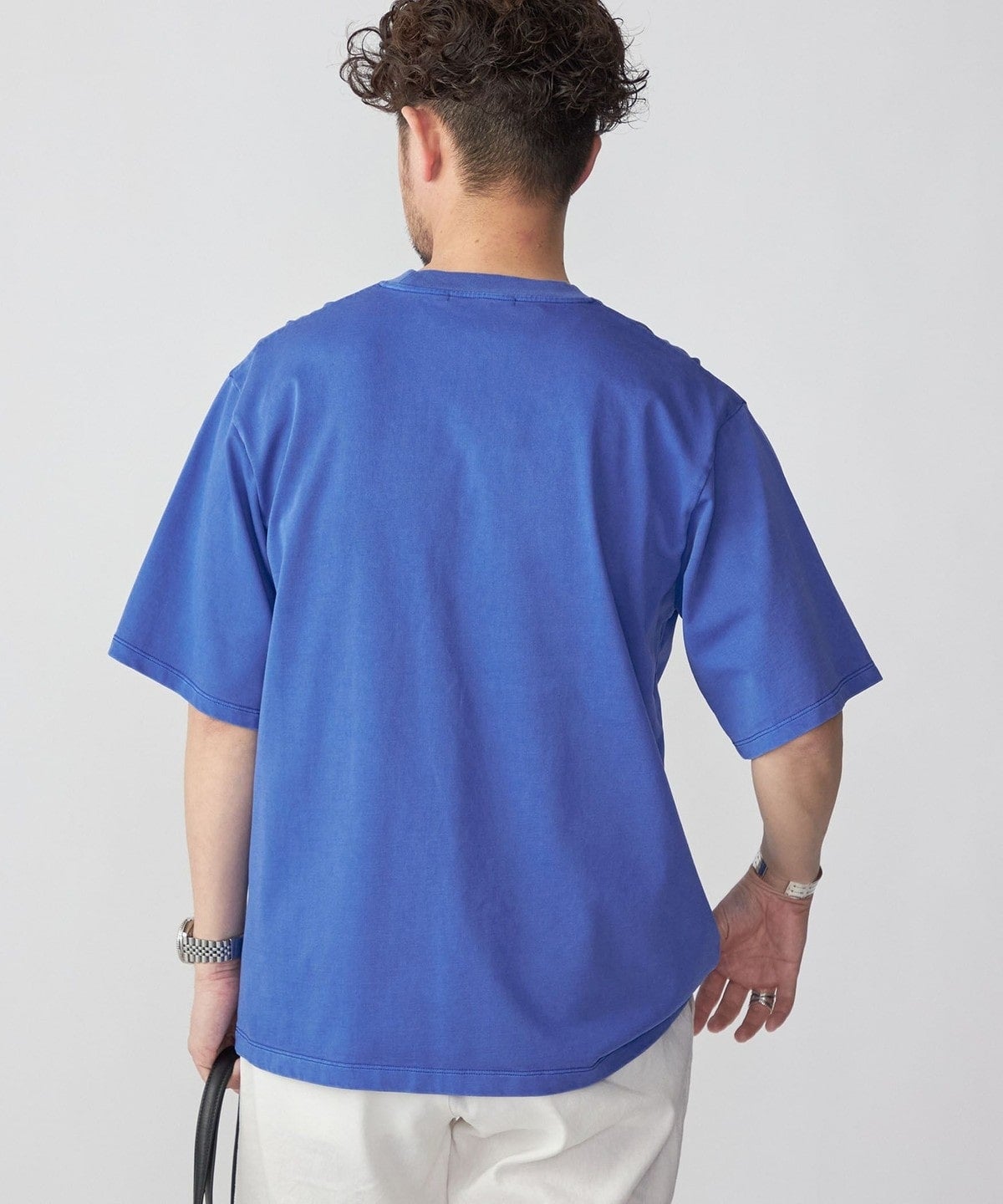 SHIPS: ピマコットン ガーメントダイ クルーネック Tシャツ