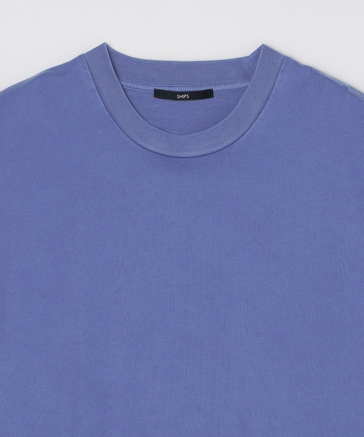 SHIPS: ピマコットン ガーメントダイ クルーネック Tシャツ