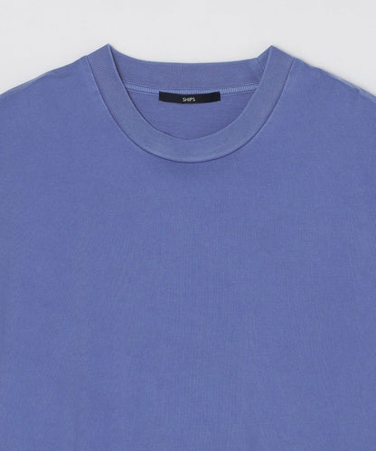 SHIPS: ピマコットン ガーメントダイ クルーネック Tシャツ