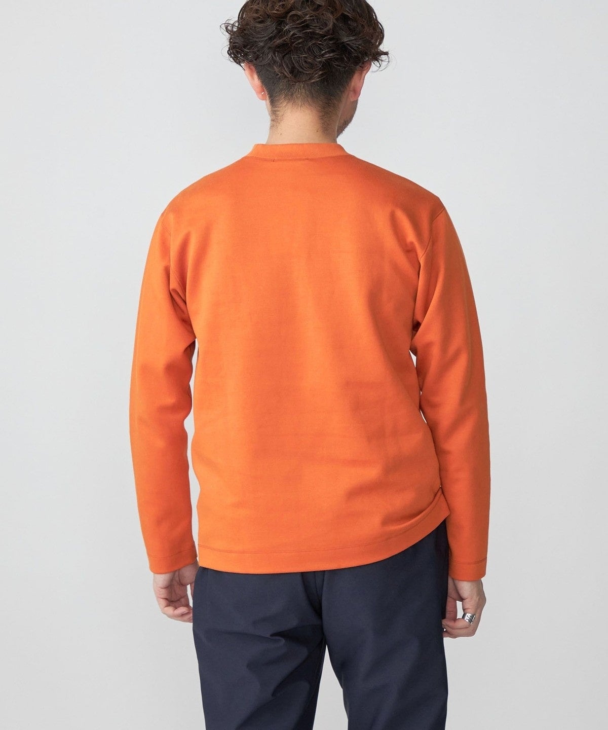 SHIPS:  ハイゲージ クルーネック ダンボールニット 長袖Tシャツ