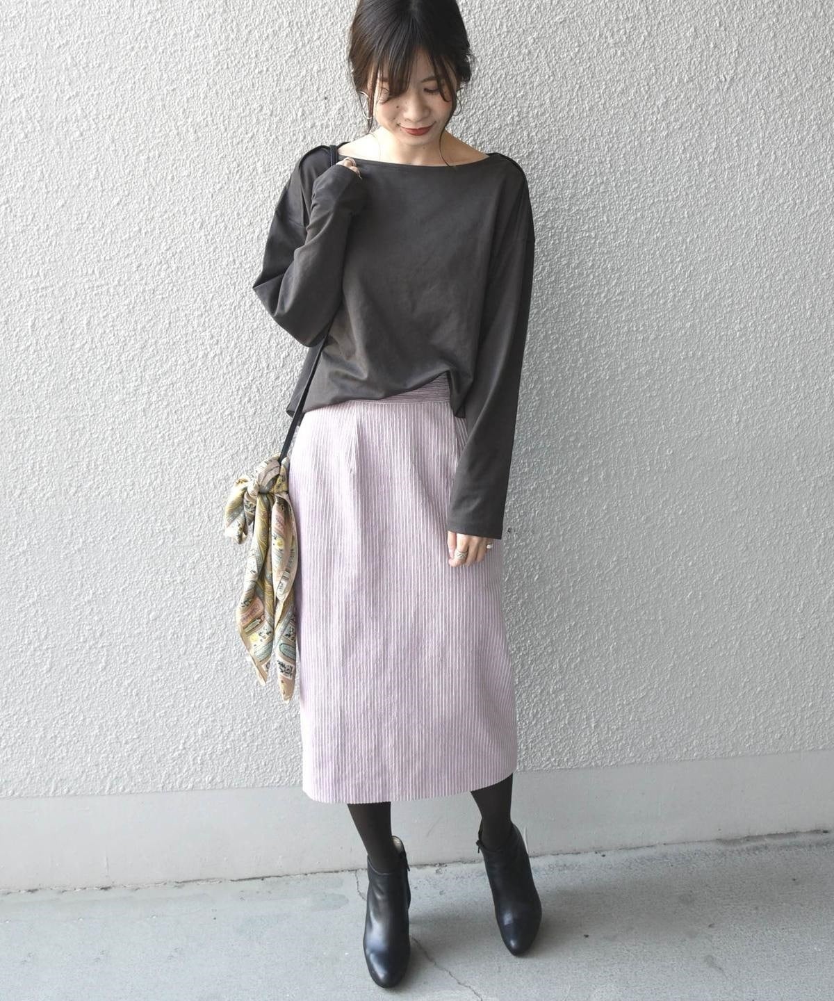 Khaju:クロスボートネックプルオーバー