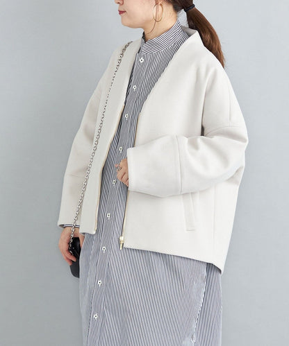 〈手洗い可能〉コクーンジップブルゾン 22FW